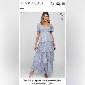 Pink Blush Maternity Dress